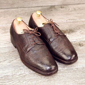 $895 GRAVATI Arthur Beren 7 W Wide Brown PECCARY 16133 * add $15 new Trees